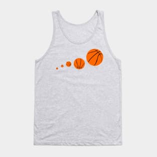 Basketball Balls Pattern Tank Top